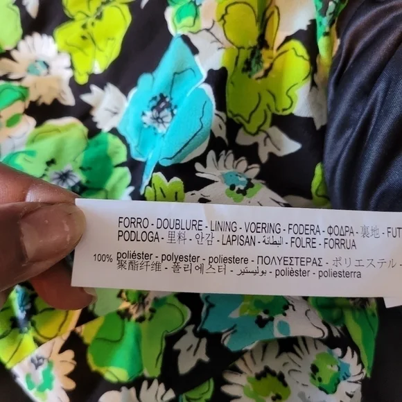 ZARA Draped Floral Bodysuit - Picture 8 of 8